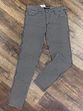 TRIPP NYC Daang Goodman B&W Plaid HOUNDSTOOTH PANTS 9 Punk Goth Y2K HOT TOPIC